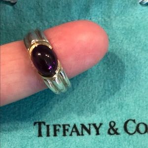 Tiffany & Co. silver & 18k gold ring
